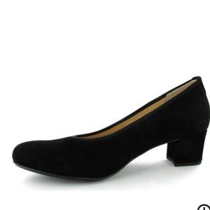 WORTHINGTON LOW BLOCK HEEL ROUND TOE SUEDE SLIP-ON WOMEN"S SHOE